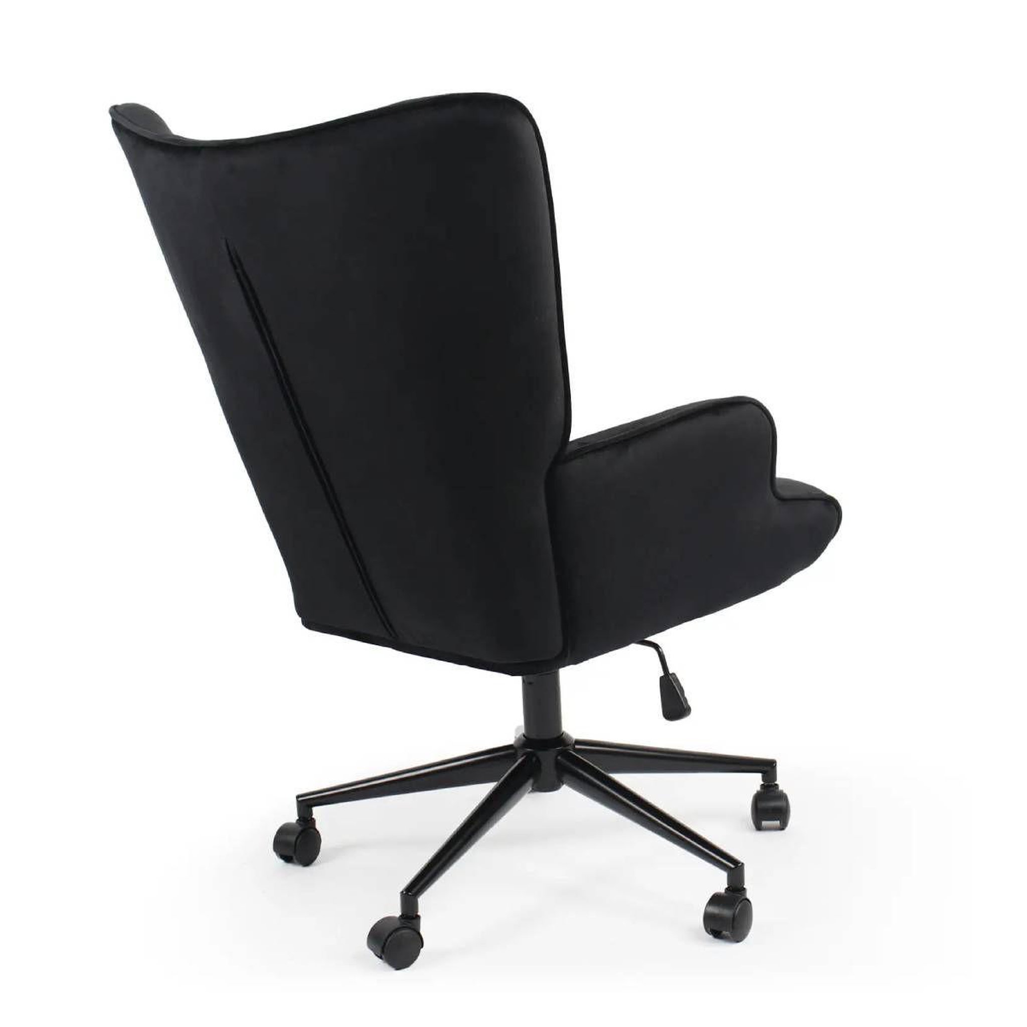 Voir la diapositive 4 : Paris Prix Fauteuil de bureau velours  verner  96cm noir