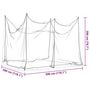 Voir la diapositive 6 : VIDAXL Moustiquaire pour interieur exterieur 156 maille 300x300x200 cm