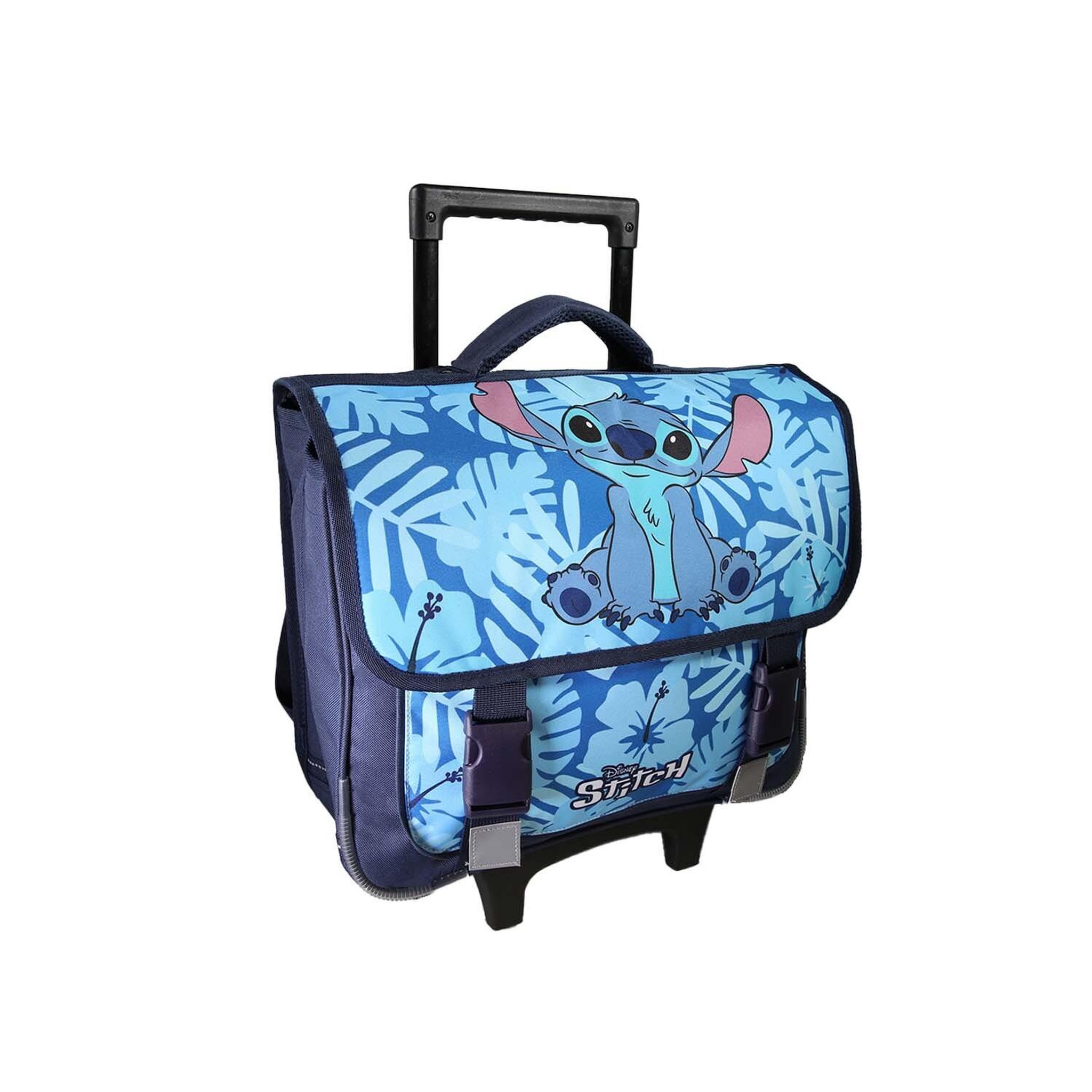 Voir la diapositive 2 : Bagtrotter Stitch – cartable à roulettes 38 cm – bleu – 2 compartiments