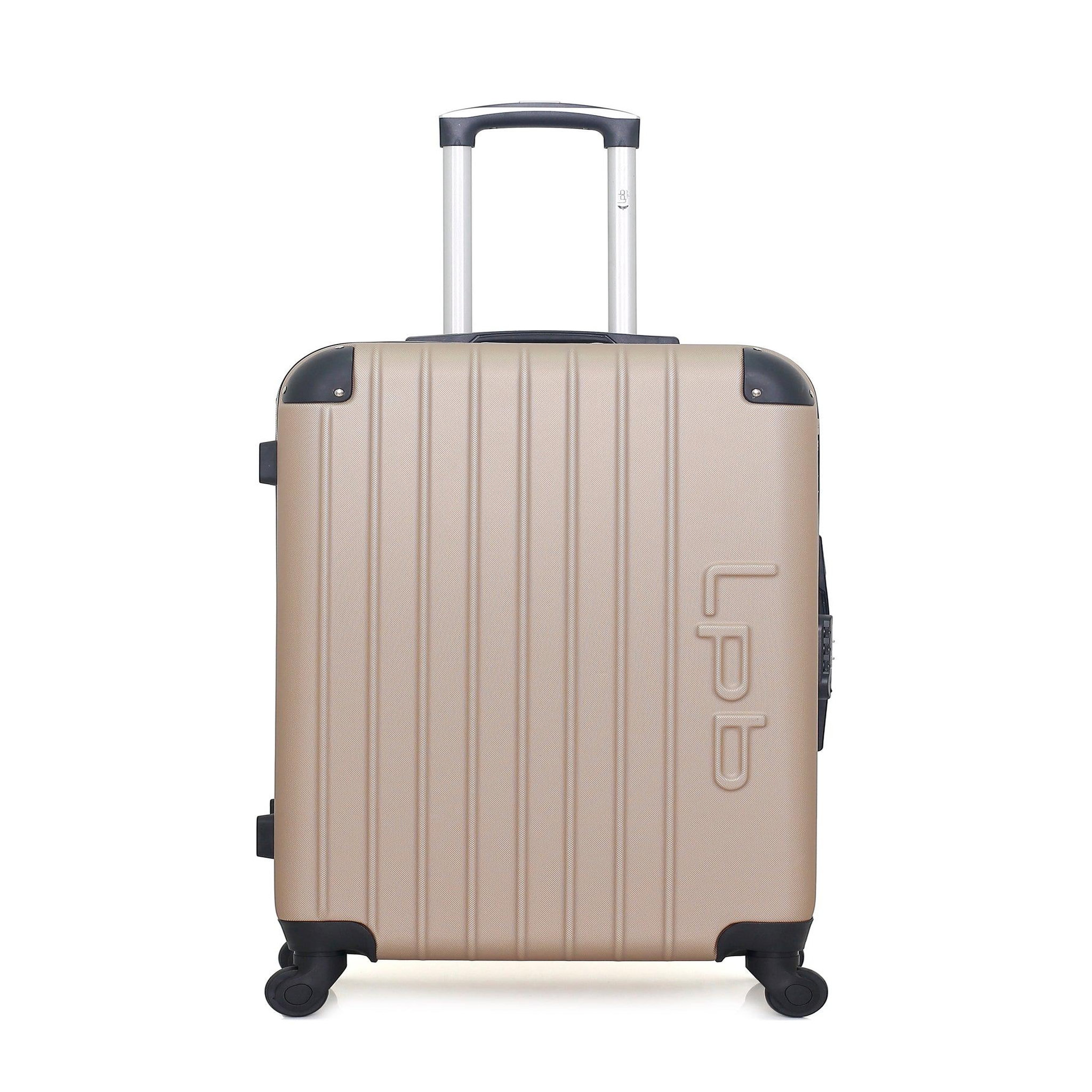 LES P'TITES BOMBES LPB Lpb luggage - valise weekend hambourg 65 cm 4 roues. Coloris disponibles : Beige, Rose, Gris