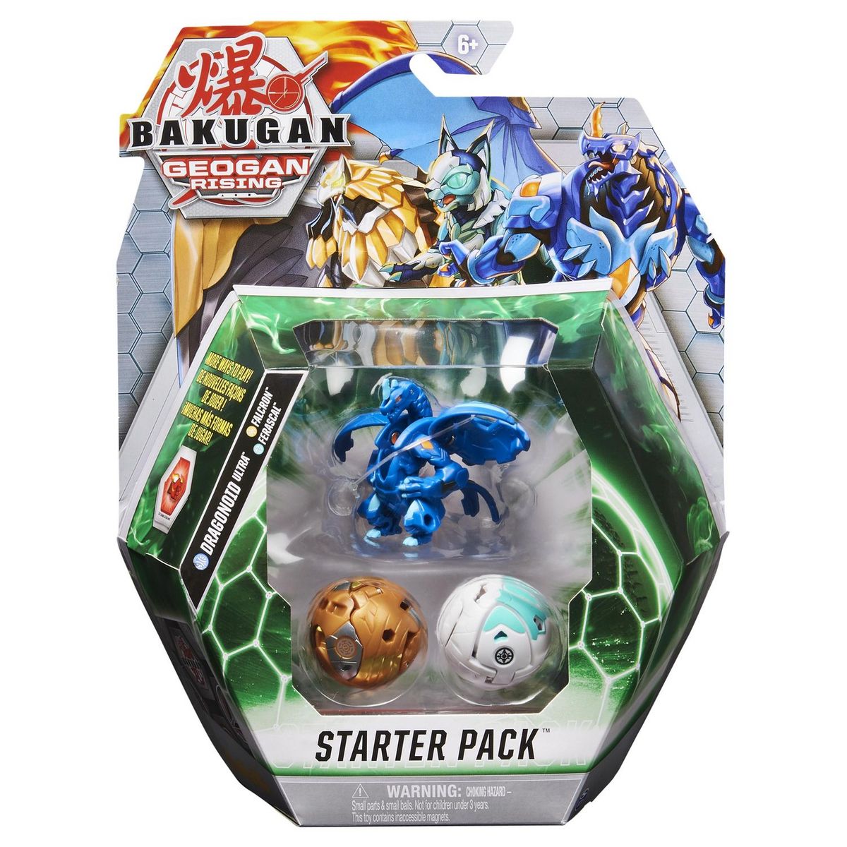 SPIN MASTER Starter pack Bakugan Dragonoïd - Falcron - Ferascal
