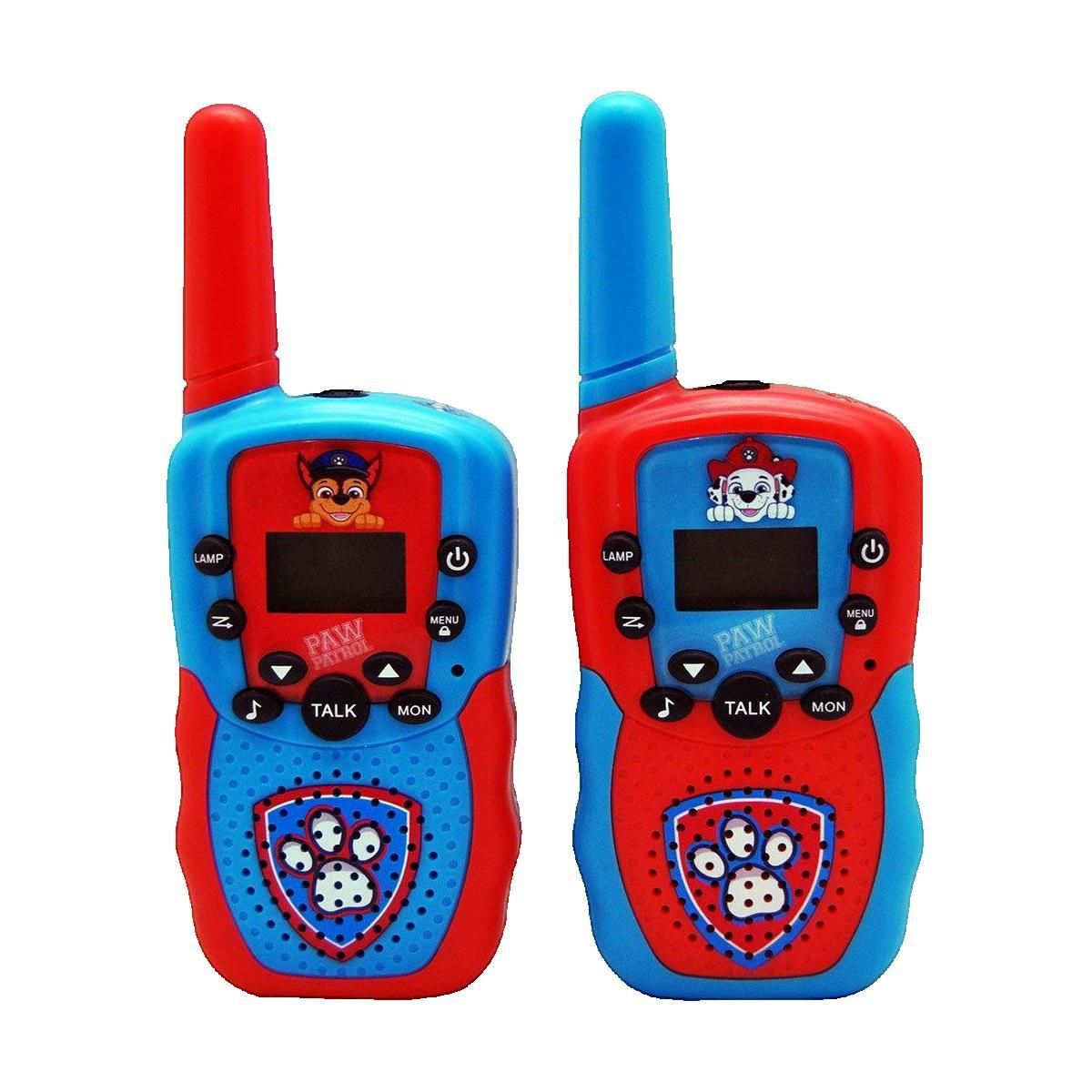 PAW PATROL Talkies Walkies PAW Patrol Kids-Licensing multicolores avec portée 1 km