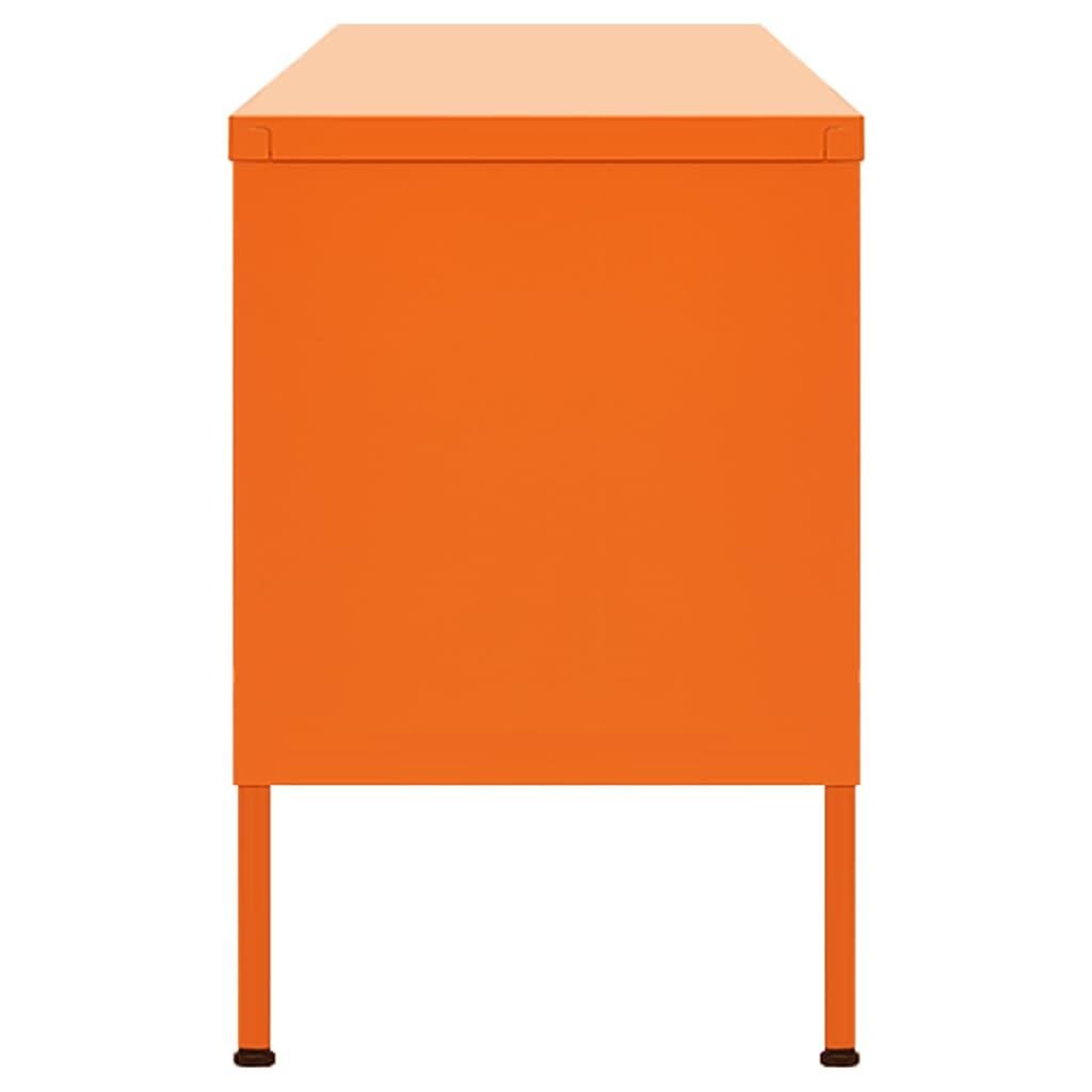 Voir la diapositive 4 : VIDAXL Meuble TV Orange 105x35x50 cm Acier