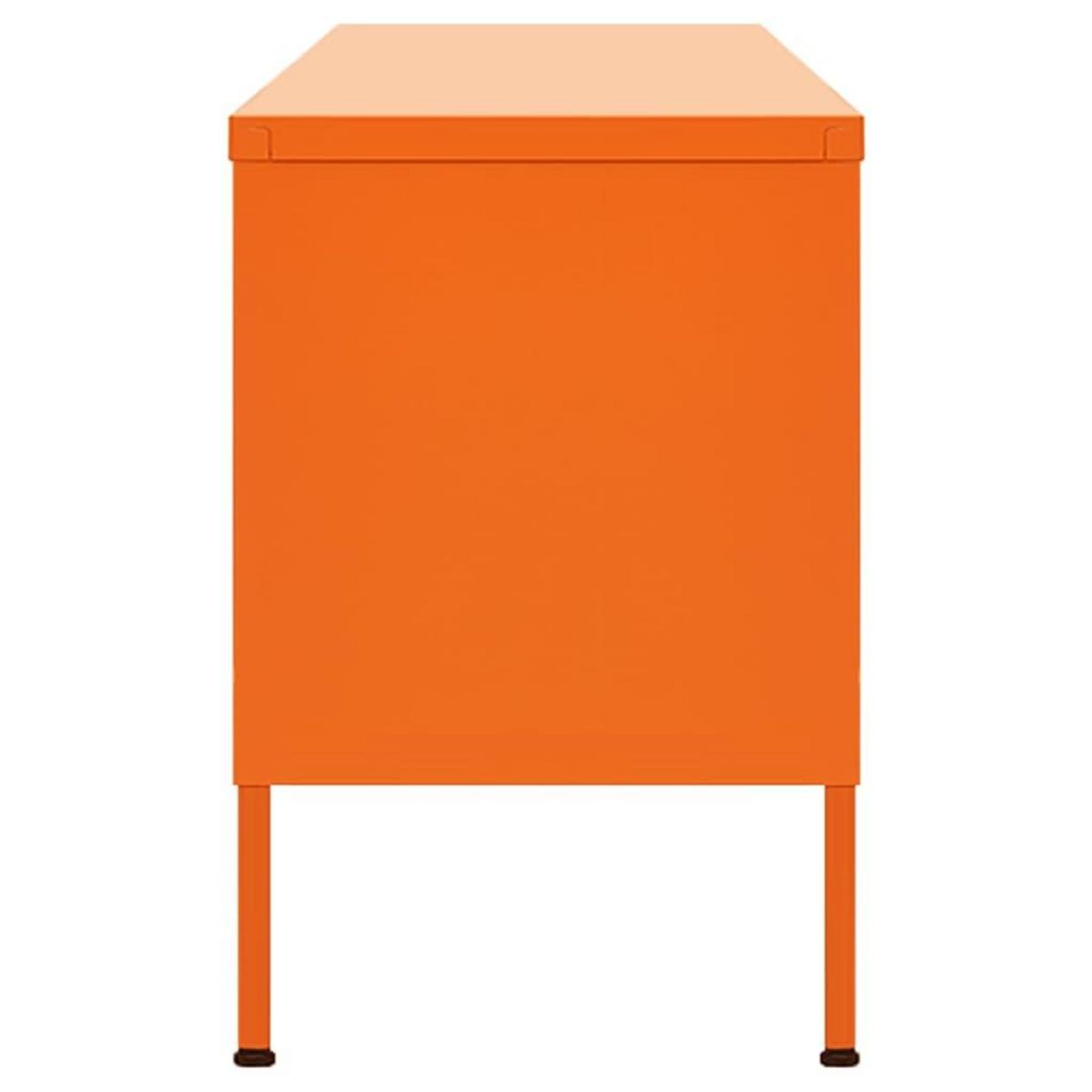 VIDAXL Meuble TV Orange 105x35x50 cm Acier