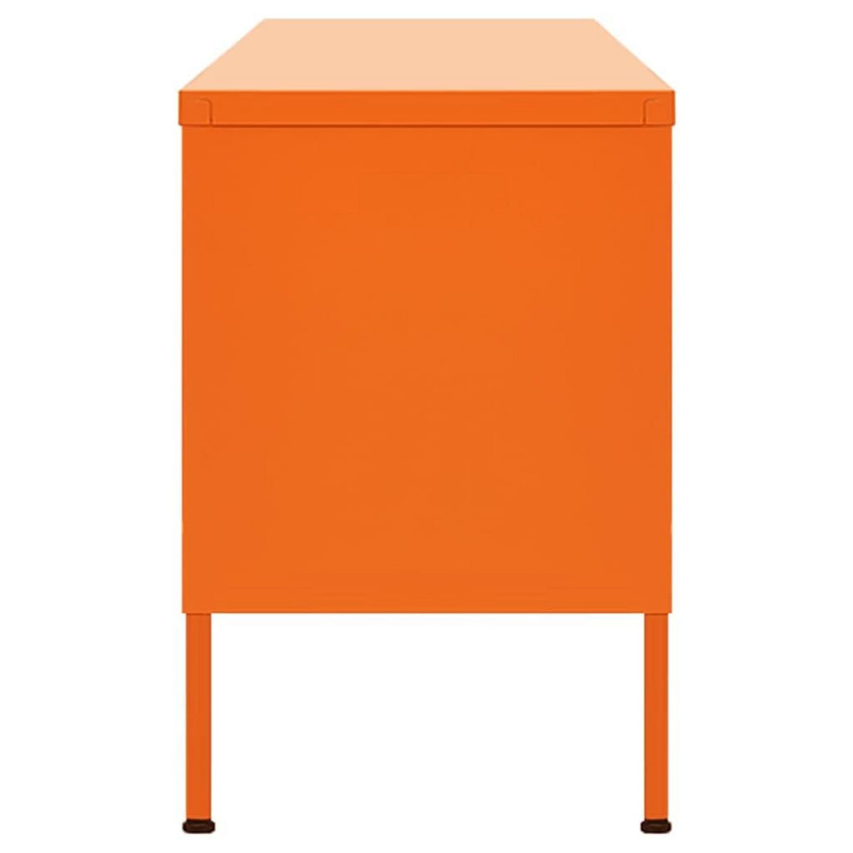 VIDAXL Meuble TV Orange 105x35x50 cm Acier