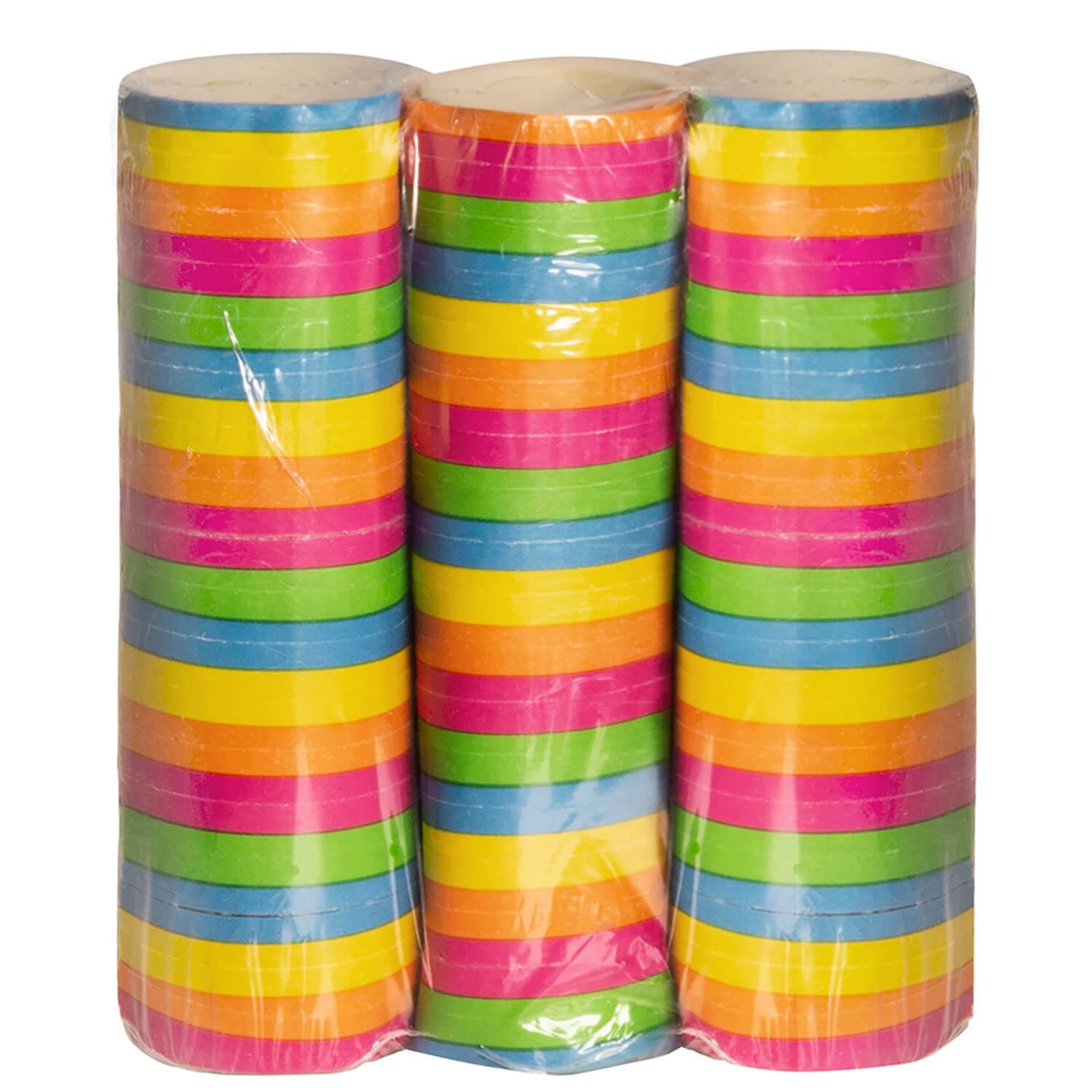 Boland Rouleaux de serpentins x3 - Arc-en-ciel
