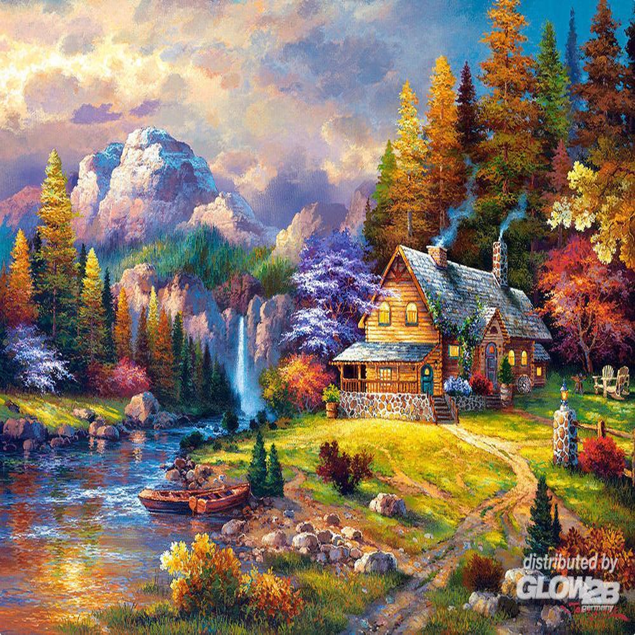 Voir la diapositive 4 : Castorland Puzzle 1500 pièces : Refuge dans les montagnes