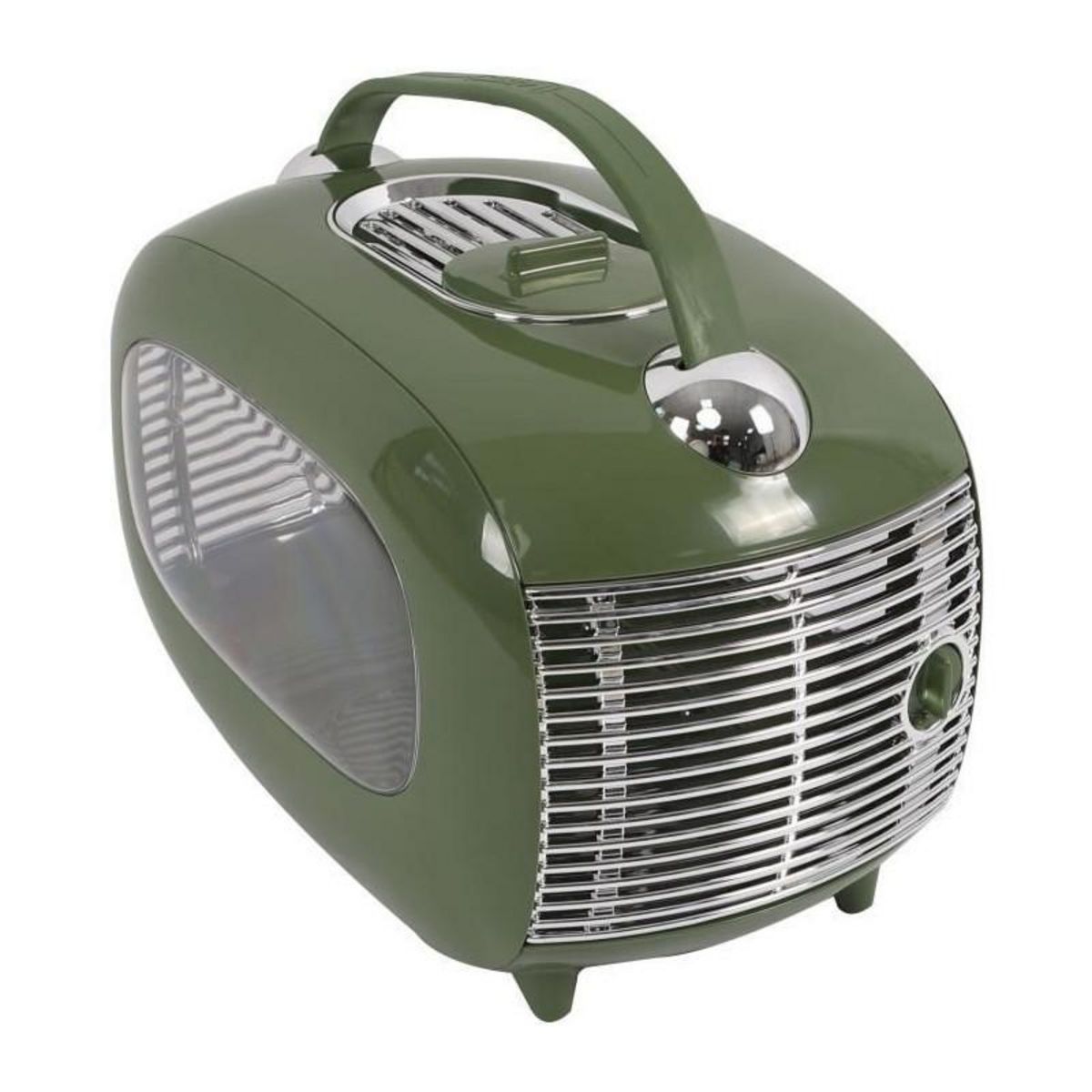 M PETS Caisse de transport - M PETS - SIXTIES Classic - Poignée - Bandouliere - Ouverture latérale - 5 kg max - Vert