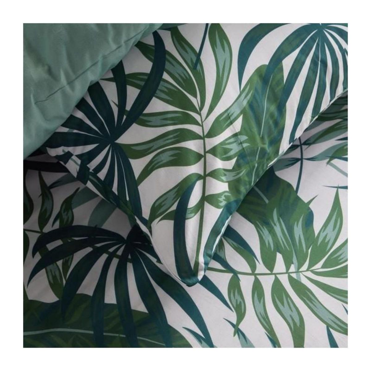 Today Parure de lit - TODAY Crazy - Imprimé Jungle - 2 personnes - 220 x 240 cm - Vert