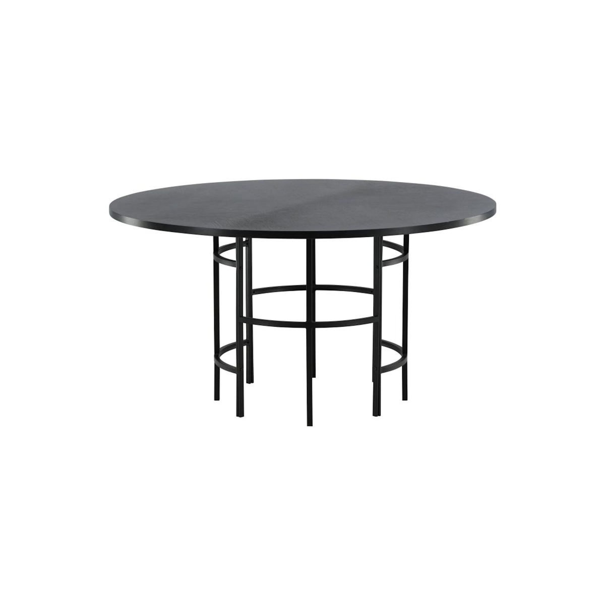 Paris Prix Table à Manger Ronde  Copenhagen  140cm Noir