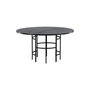 Voir la diapositive 4 : Paris Prix Table à Manger Ronde  Copenhagen  140cm Noir