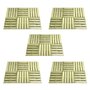Voir la diapositive 1 : VIDAXL Dalles de terrasse 30 pcs 50x50 cm Bois Vert