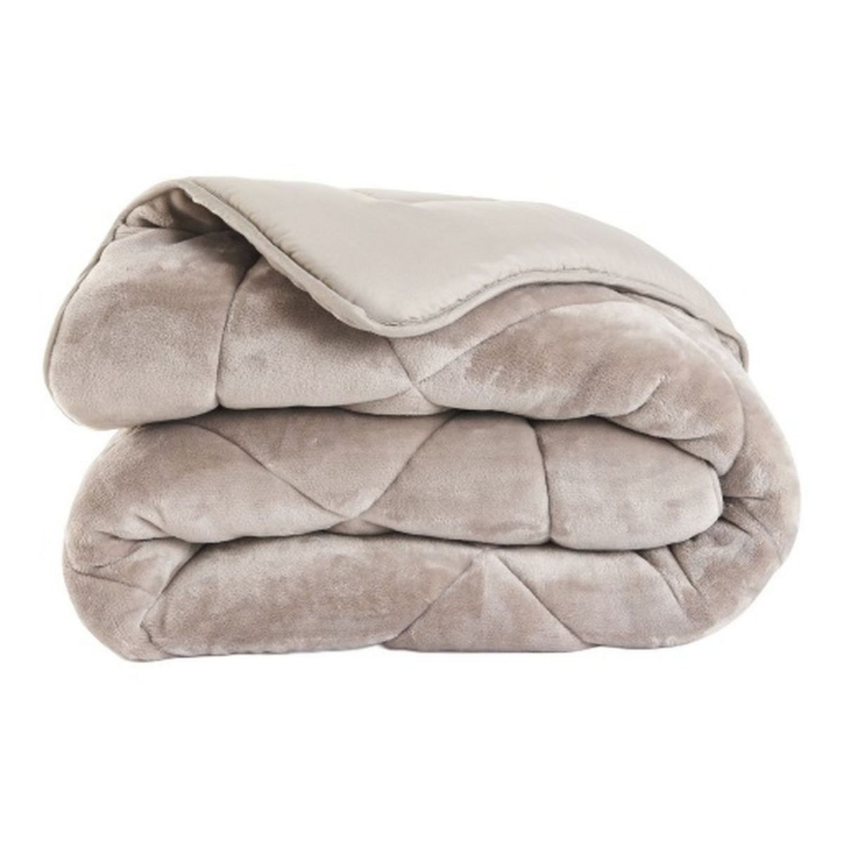 Couette chaude unie double face polaire 