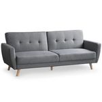Paris Prix Canapé Scandinave Convertible  Garry  220cm Gris