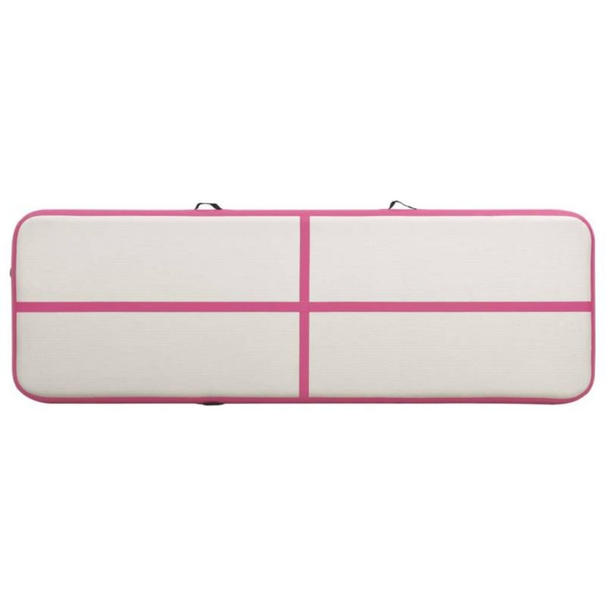 VIDAXL Tapis gonflable de gymnastique avec pompe 500x100x20cm PVC Rose