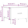Voir la diapositive 6 : VIDAXL Tables basses 2 pcs chene marron 50x50x40 cm bois d'ingenierie