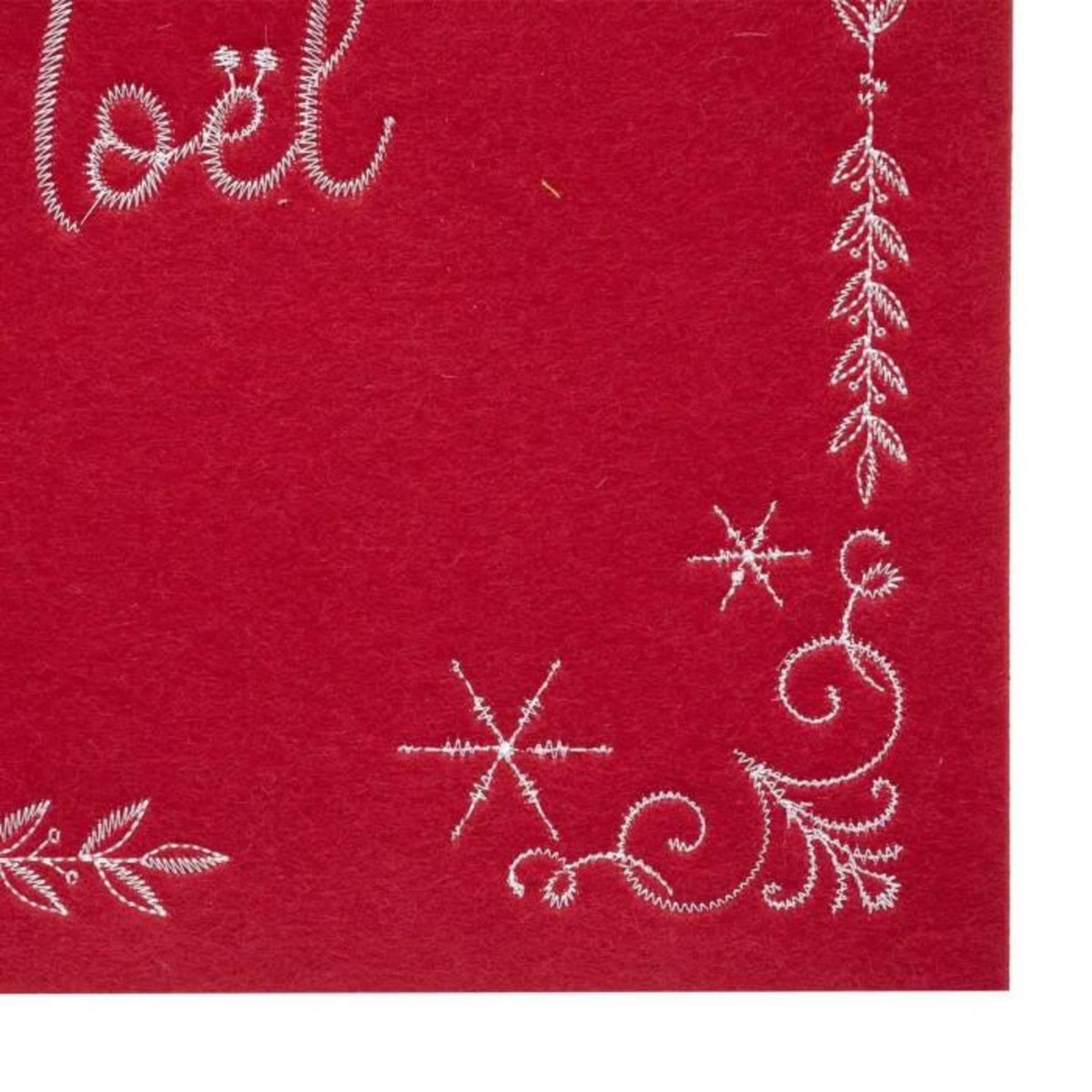 ATMOSPHERA Set de Table Feutrine  Joyeux Noël  30x45cm Rouge