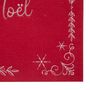 Voir la diapositive 2 : ATMOSPHERA Set de Table Feutrine  Joyeux Noël  30x45cm Rouge