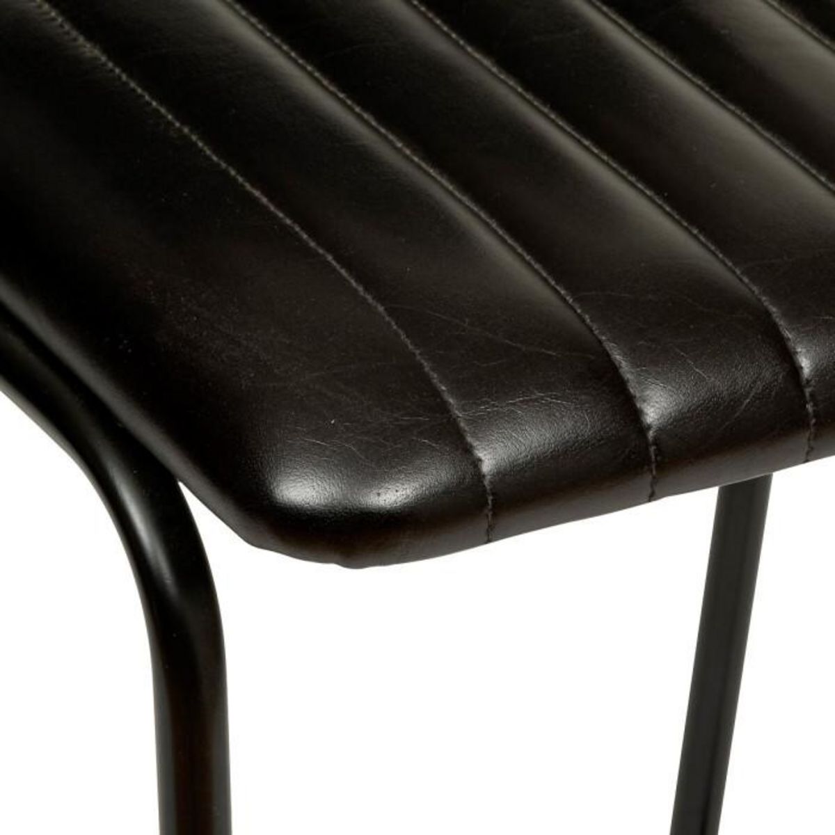 ATMOSPHERA Lot de 2 Chaises de Bar Design  Dario  103cm Noir