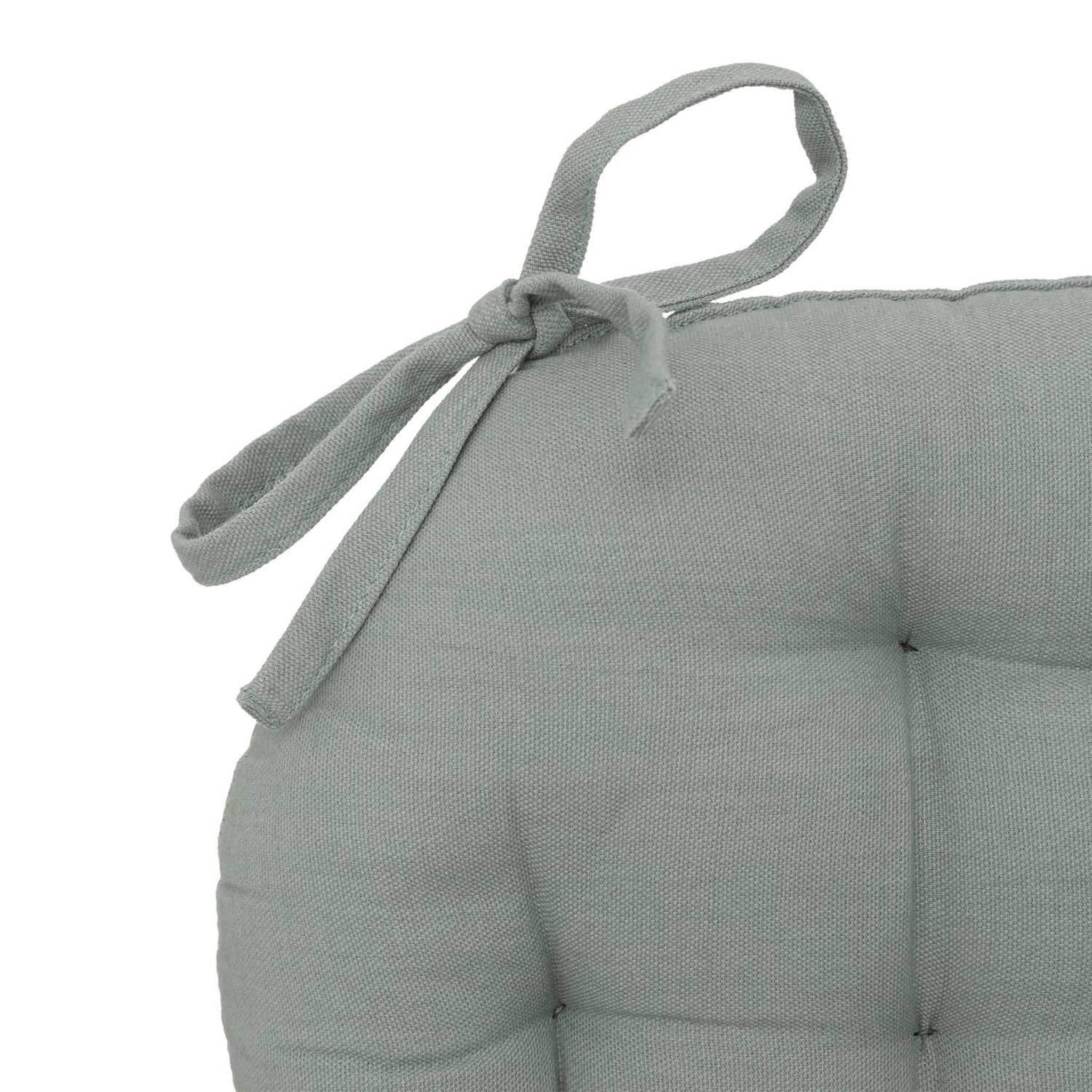 Voir la diapositive 2 : ATMOSPHERA Galette de chaise ronde alix - diam. 38 cm - céladon
