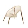 Voir la diapositive 4 : Jardiline Fauteuil de jardin rond en macramé coton - Jardiline