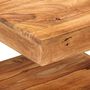 Voir la diapositive 4 : VIDAXL Table basse 45x45x40 cm Bois d'acacia massif