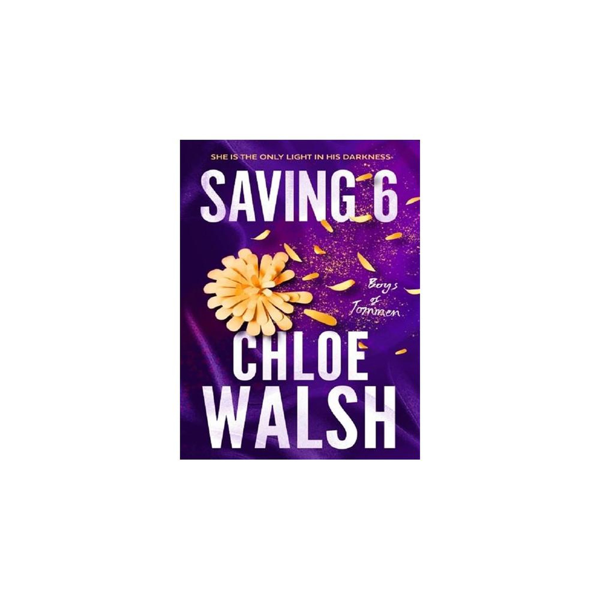 Saving 6, tome 3 de The Boys of Tommen, Chloe Walsh, roman romance broché en anglais (2023)