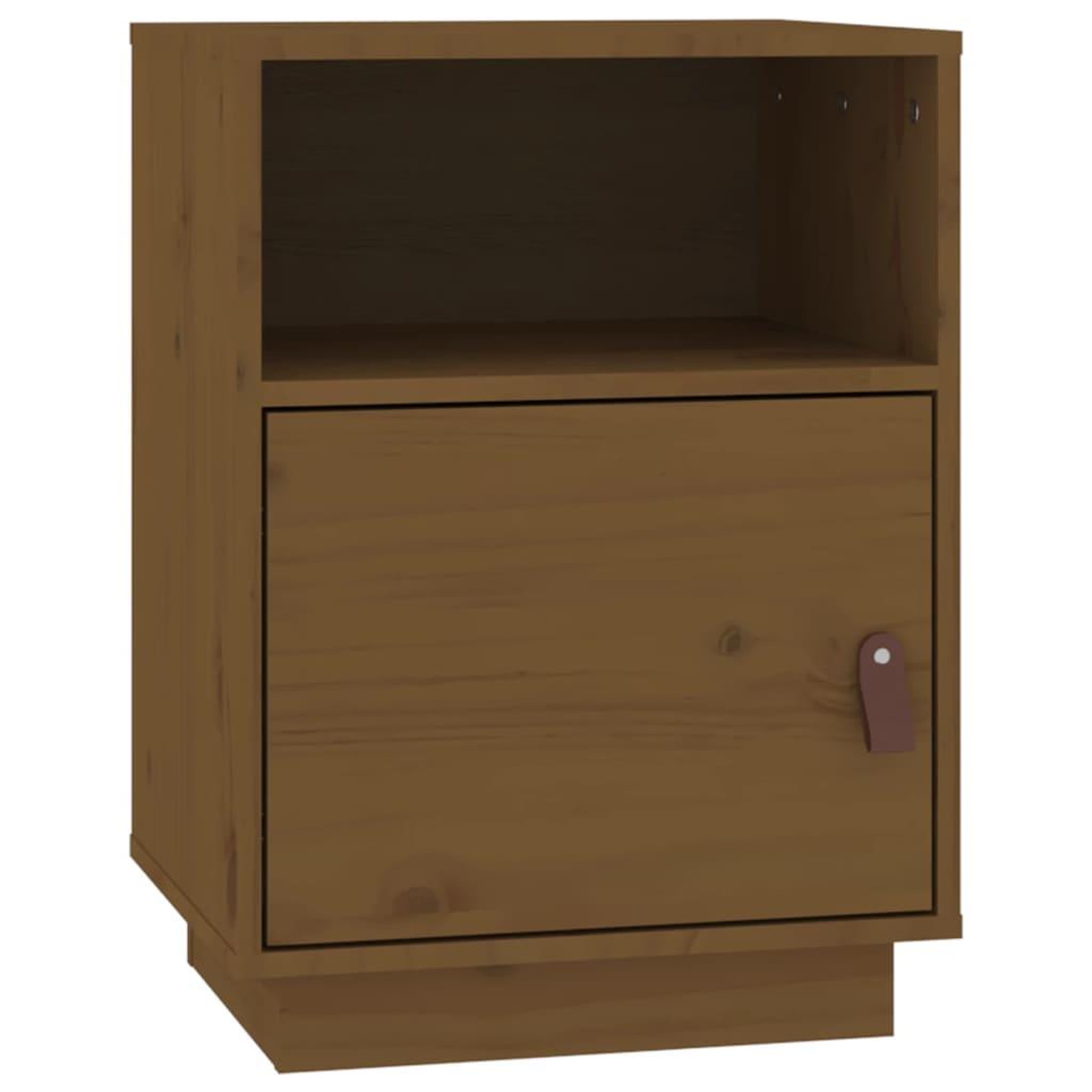 Voir la diapositive 2 : VIDAXL Table de chevet Marron miel 40x34x55 cm Bois de pin massif