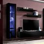 Voir la diapositive 2 : Paris Prix Meuble TV Mural Design  Fly II  260cm Noir