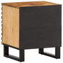 Voir la diapositive 5 : VIDAXL Table de chevet 40x34x46 cm bois de manguier massif brut