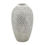 Paris Prix Vase Déco en Résine  Wave  34cm Blanc