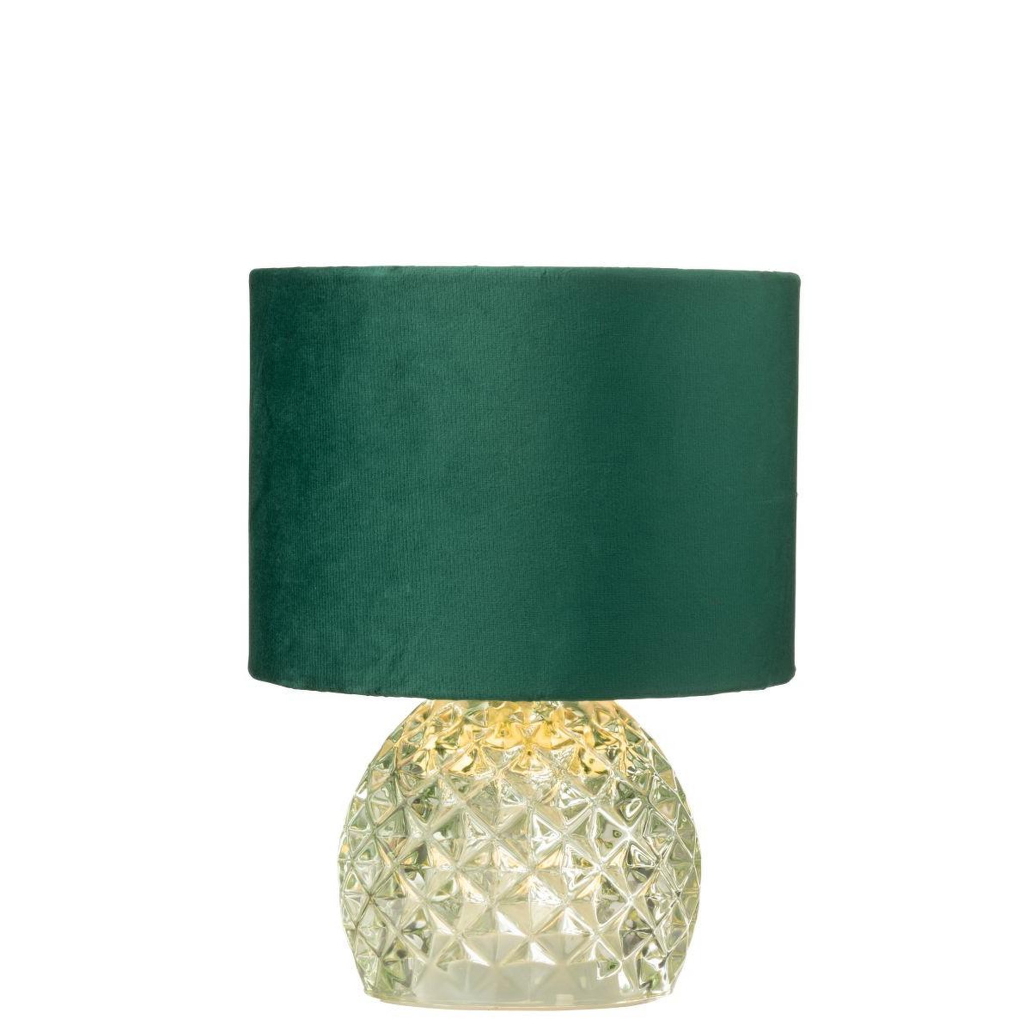 Voir la diapositive 2 : J-LINE Lampe à poser en verre  led  23cm vert clair