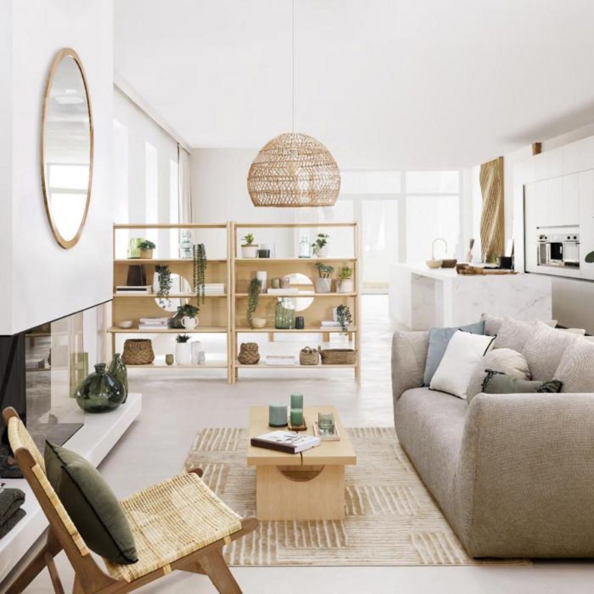 Paris Prix Table Basse Design  Arden  110cm Beige