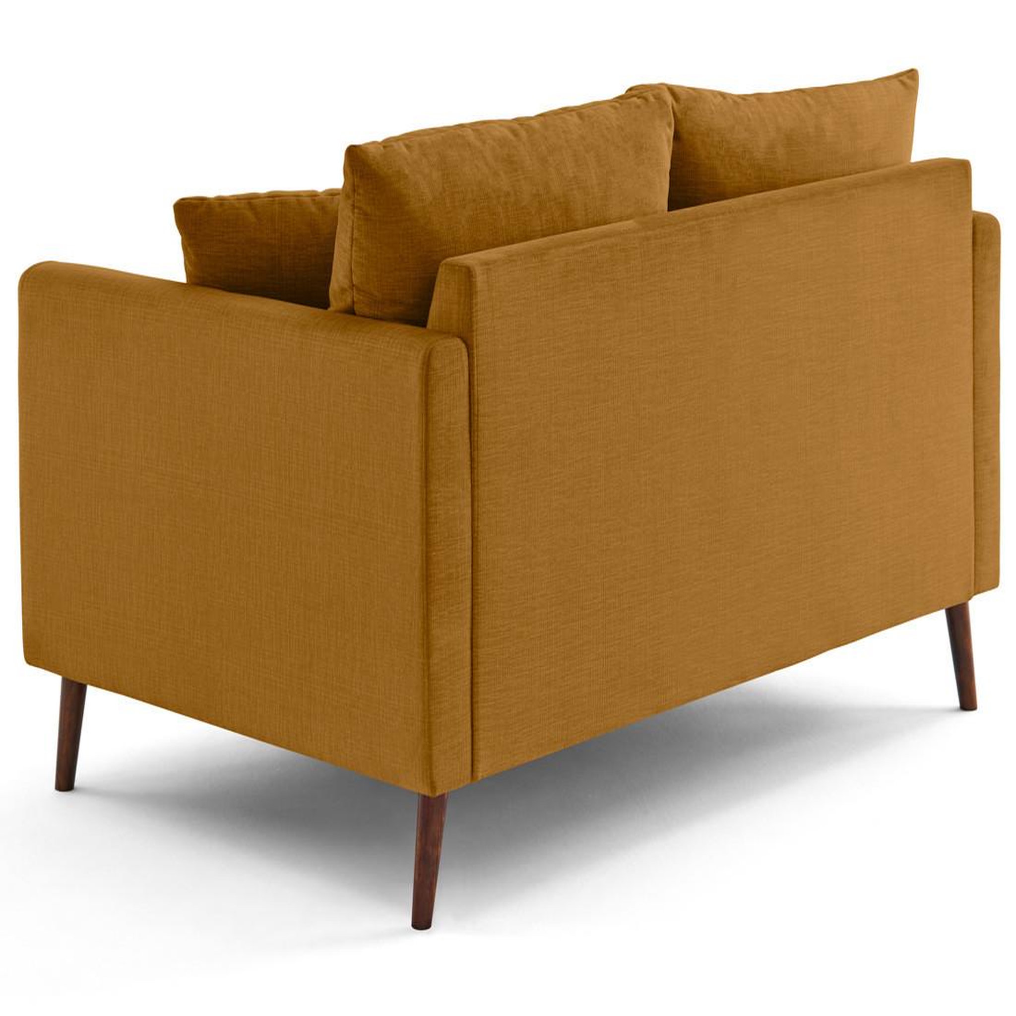 Voir la diapositive 6 : LISA DESIGN Ostrava - canapé droit 2 places en velours pieds en bois