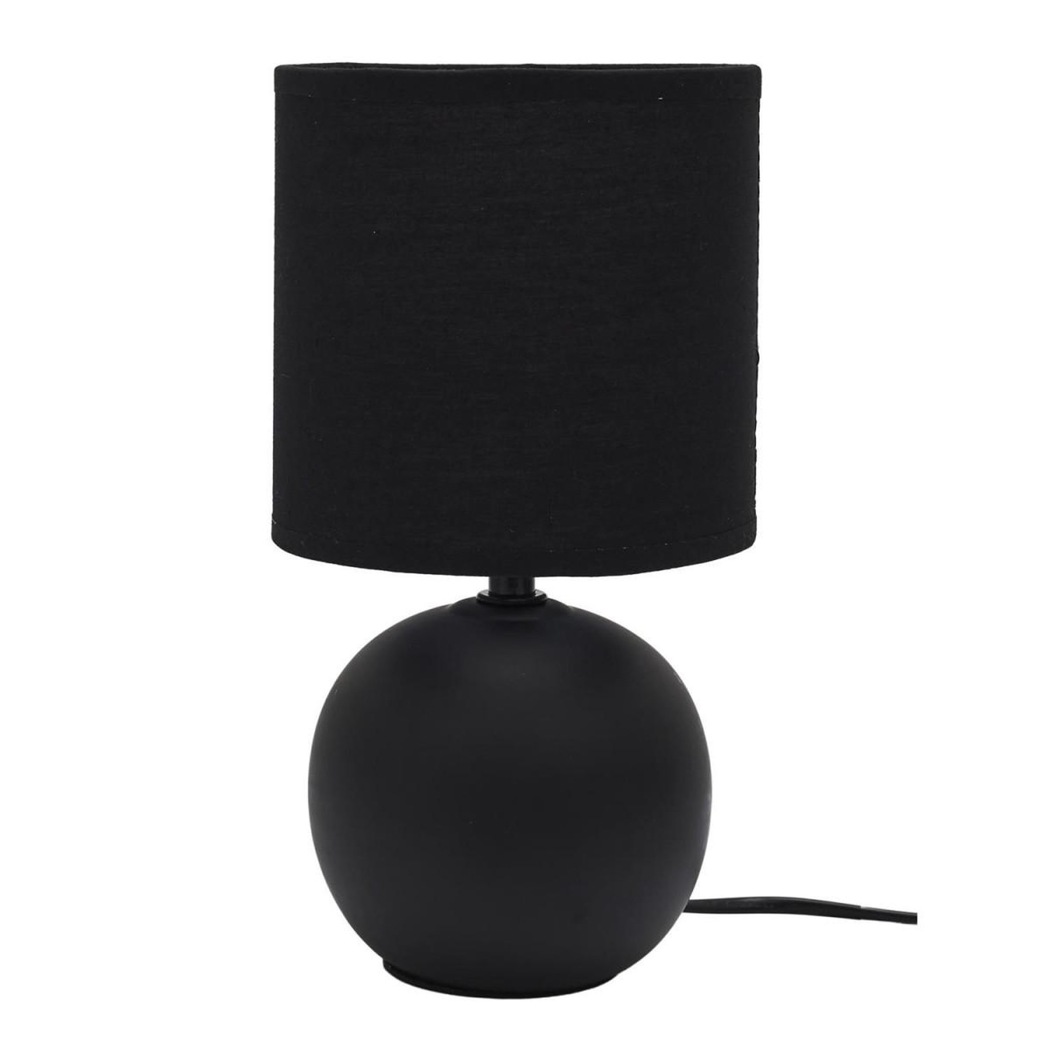 The Home Deco Factory Lampe à poser en céramique  loraine  25cm noir