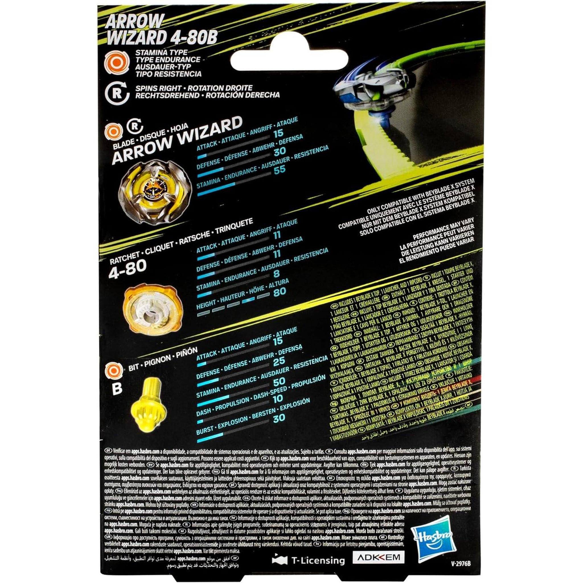 Voir la diapositive 5 : HASBRO Toupie Beyblade Hasbro Arrow Wizard 4-80B