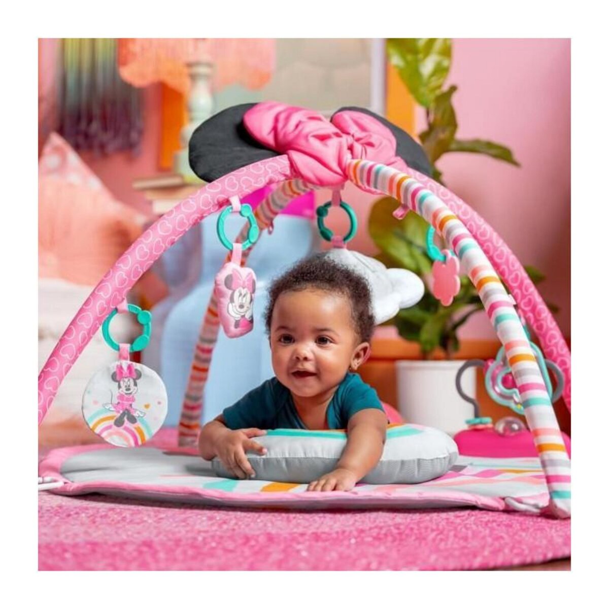 Bright Starts Tapis d'éveil Bright Starts Disney Baby Minnie Mouse rose