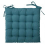 Voir la diapositive 2 : ATMOSPHERA Galette de Chaise  Otto  38x38cm Bleu Canard