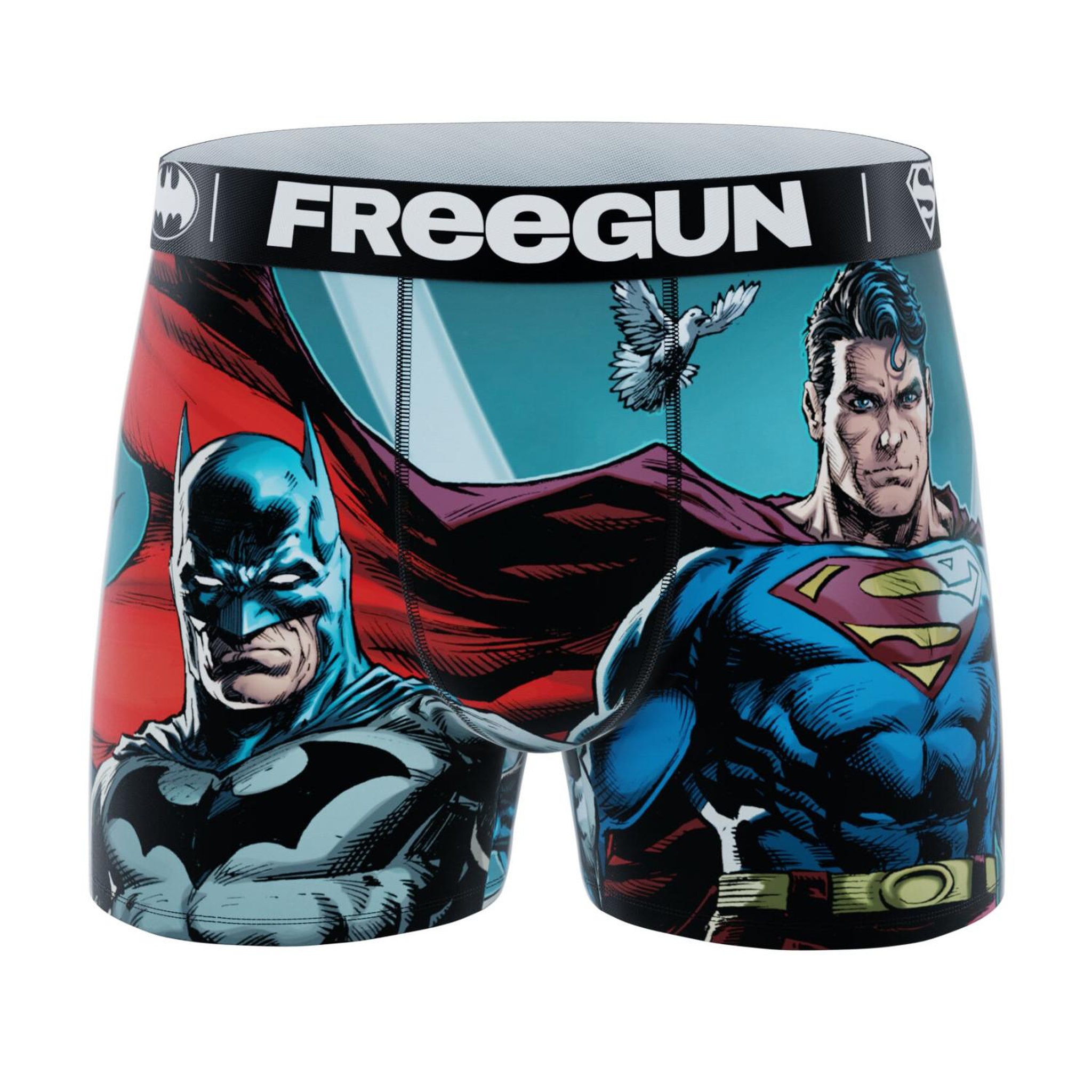 Voir la diapositive 3 : FREEGUN Lot de 3 boxers homme dc comics