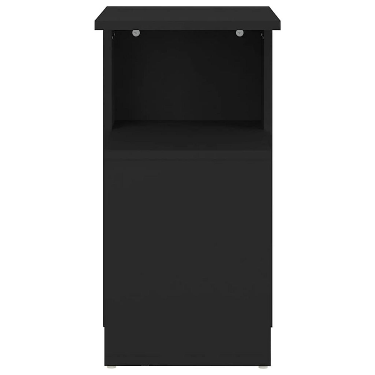 VIDAXL Table d'appoint Noir 36x30x56 cm Bois d'ingenierie