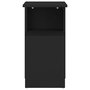 Voir la diapositive 5 : VIDAXL Table d'appoint Noir 36x30x56 cm Bois d'ingenierie