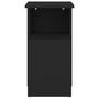 Voir la diapositive 5 : VIDAXL Table d'appoint Noir 36x30x56 cm Bois d'ingenierie