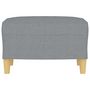 Voir la diapositive 3 : VIDAXL Repose-pied Gris clair 60x50x41 cm Tissu