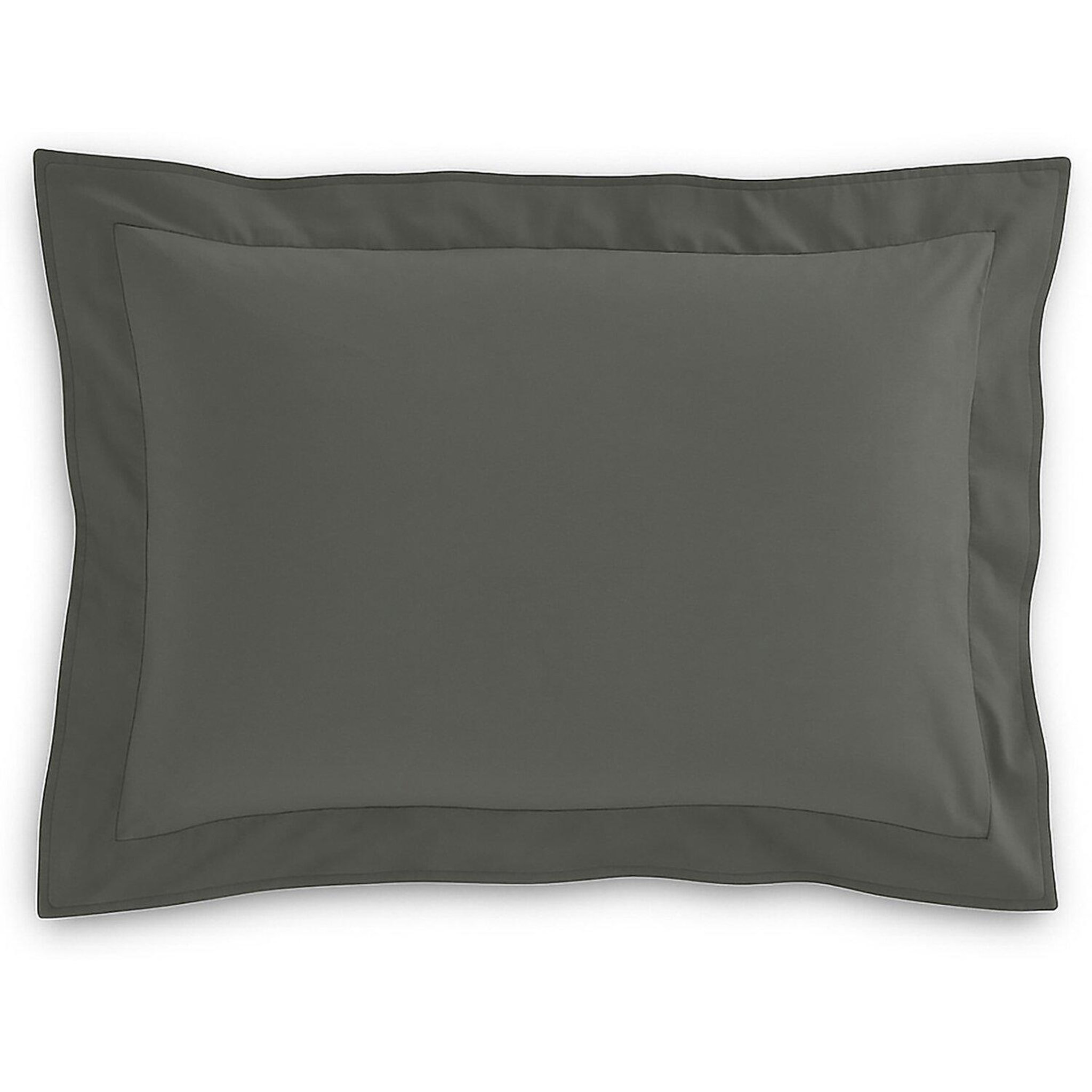 Home collection Taie oreiller 50x70 cm avec volant anthracite