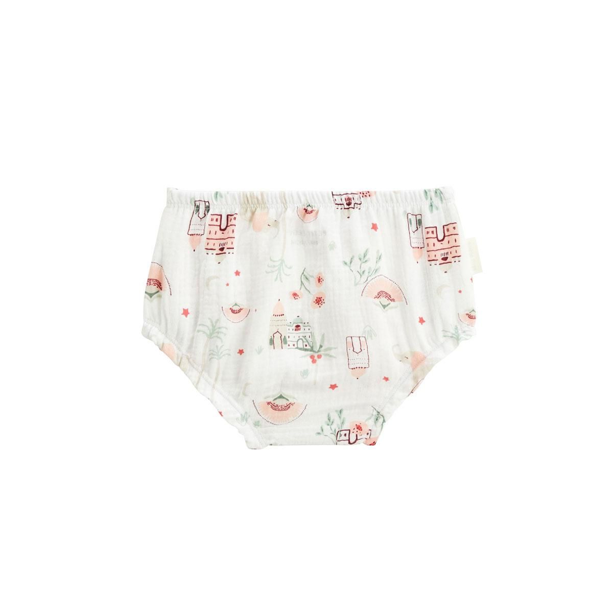 Petit Béguin Lot de 2 bloomers bébé en gaze de coton Arya