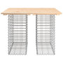 Voir la diapositive 3 : VIDAXL Banc de jardin design de gabion 100x102x72cm bois massif de pin