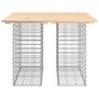 Voir la diapositive 3 : VIDAXL Banc de jardin design de gabion 100x102x72cm bois massif de pin