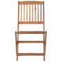 Voir la diapositive 5 : VIDAXL Chaises pliables de jardin lot de 8 avec coussins Bois d'acacia
