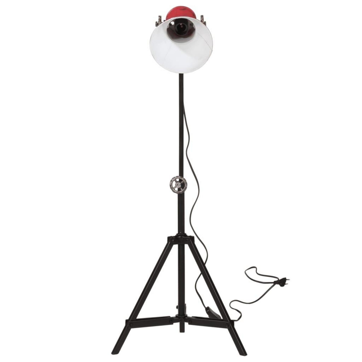 VIDAXL Lampadaire 25 W rouge delave 35x35x65/95 cm E27