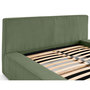 Voir la diapositive 2 : BEST MOBILIER Topaze - lit coffre - 180x200 cm - sommier inclus - velours côtelé